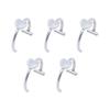 Without Piercing Lip Rings Sturdy Stainless Steel Imitation Lip Jewelry Secure Clip Designs for Sensitive Skin