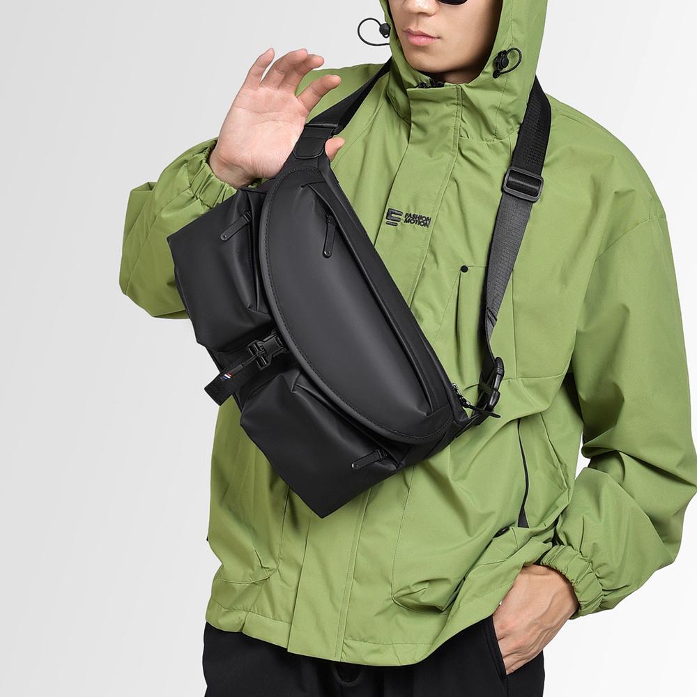 Men's Crossbody Bag Cargo Stylish Fashionable Single Shoulder Bags Multi-Pockets Large Capacity Commuting Travel Crossbody Bag