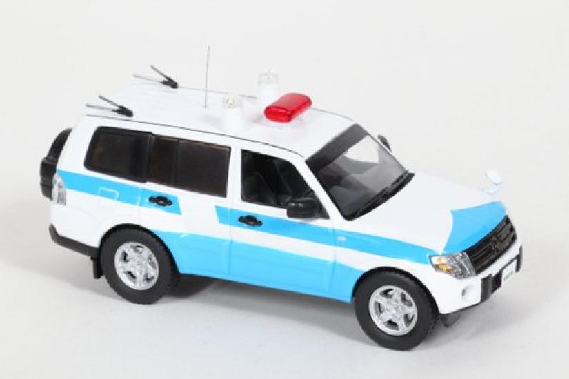 Mitsubishi Pajero 2009 Police Headquarters Security Division Riot Unit Disaster Action Vehicle Finished Product RAI'S 1/43