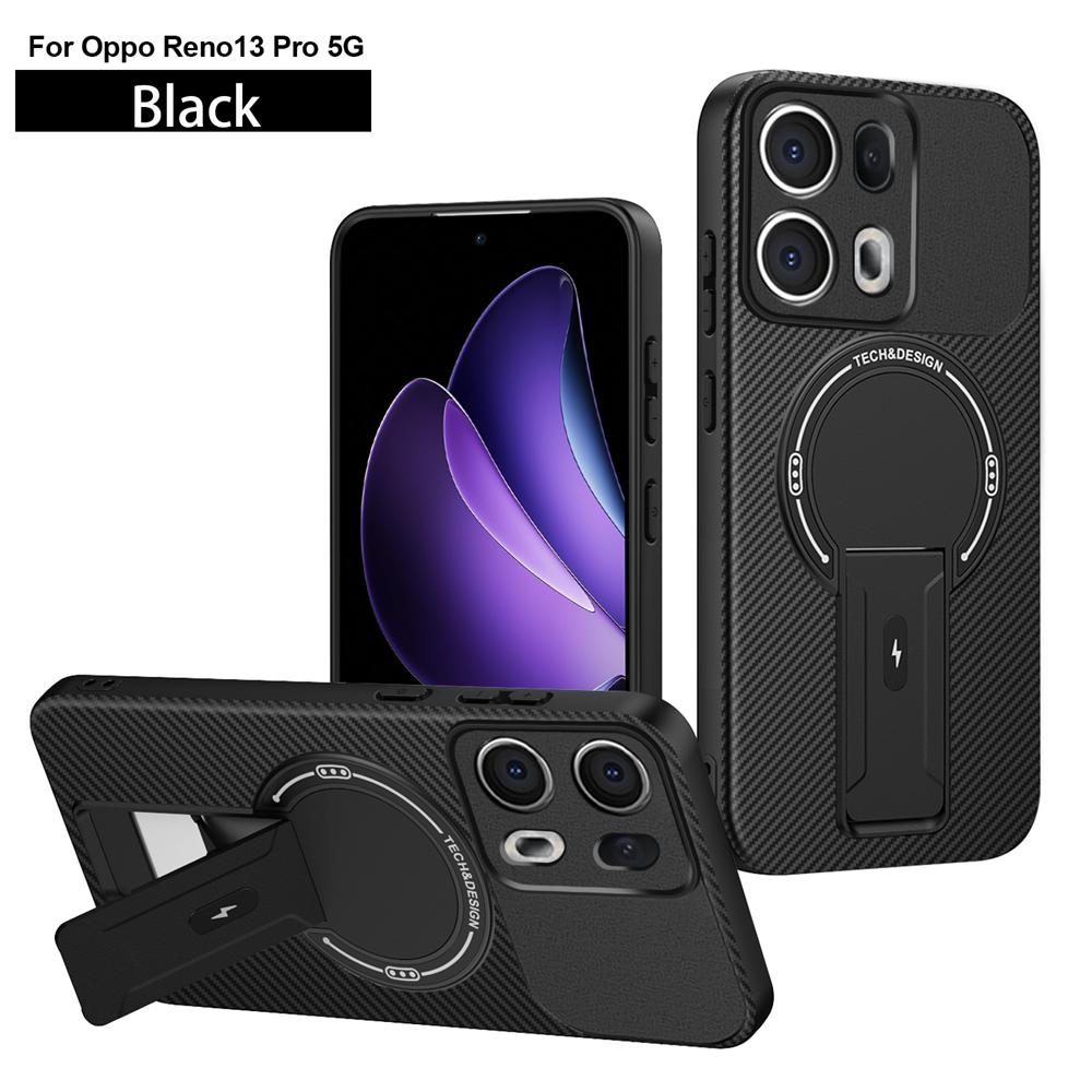 Shockproof Bracket Armor Magnetic Holder Case For OPPO Reno 13 13F Reno13 Pro Reno13F 5G Magsafe Wireless Charge Cover