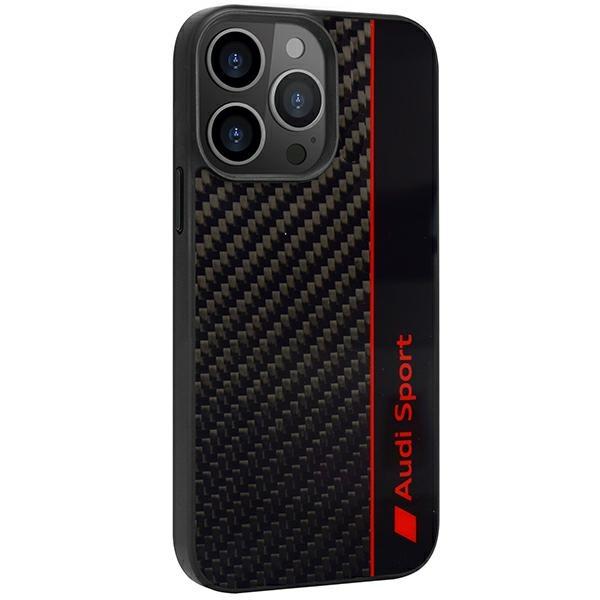 Audi Carbon Fiber Stripe Iphone 13 Pro / 13 6.1 Black Hardcase Aus-Tpupcip13P-R8/D1-Bk