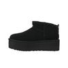 UGG Klassische Ultra Mini Plateau Stiefelette Schwarz Damen Sneaker 1135092-BLK