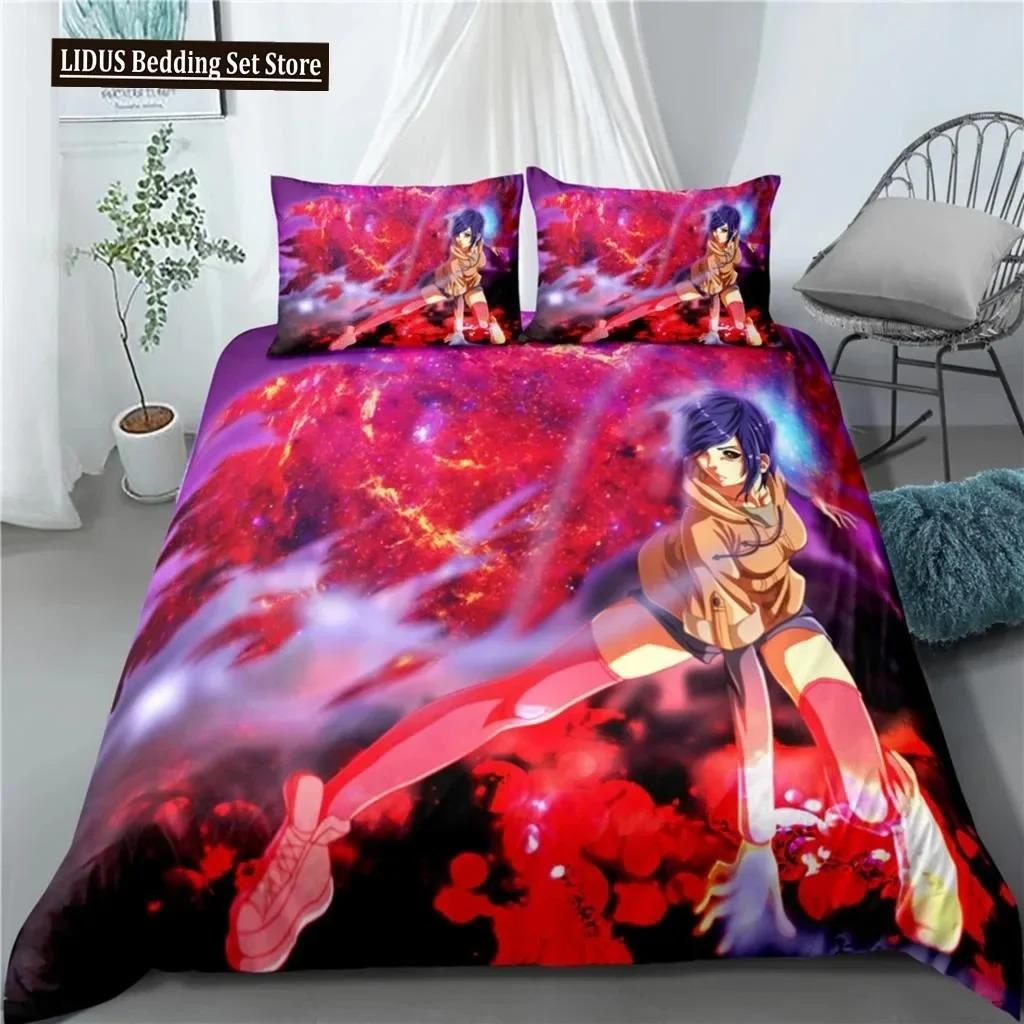 Anime Tokyo Ghoul 3D Printed Bedding Set Duvet Covers Pillowcases Comforter Bedding Set Bedclothes Bed