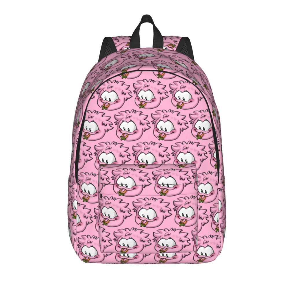 Green Puffle Fashion Backpack with Pocket Student Hiking Travel -Intro Daypack for Men Women Laptop Shoulder Bag