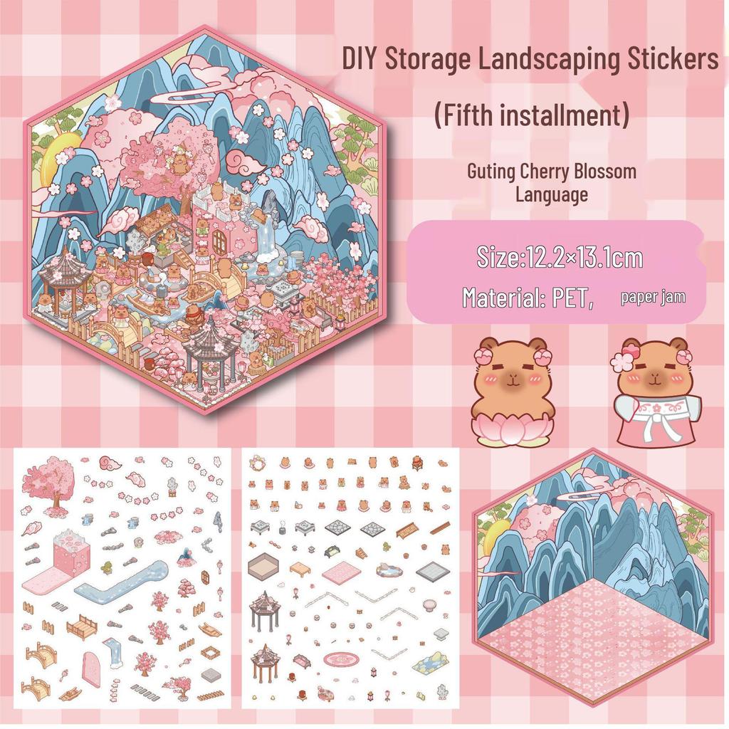 Vzdělávací samolepky pro kutily na ukládání a scenery, bez stříhání, pro deníky