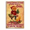 Vintage Metal Santa Claus Wall Art Decor for Bar Restaurant Christmas Sign