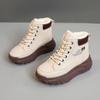 Autumn and Winter Women's Soft Comfortable Fleece-Lined Warm Boots, Suitable for Outdoor Activities in Cold Weather