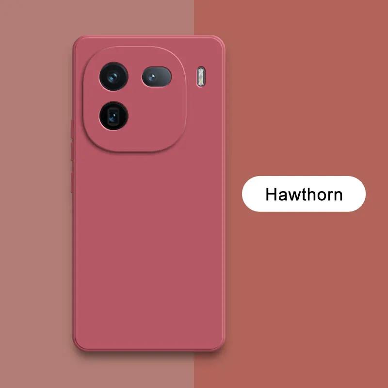 Square Liquid Silicone Phone Case for VIVO IQOO 12 Pro Back Cover IQOO12 12Pro 360 Protective Soft Shockproof Shield Armor Funda