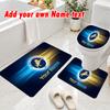 Personalized Millwall FC 3Pcs Flannel Toilet Mat Set Custom Text Bathroom Rug Non Slip