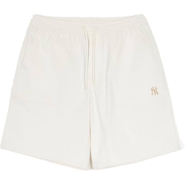 

New MLB New York Yankees Casual Shorts Women s Beige 3ASMB0253-50CRS S