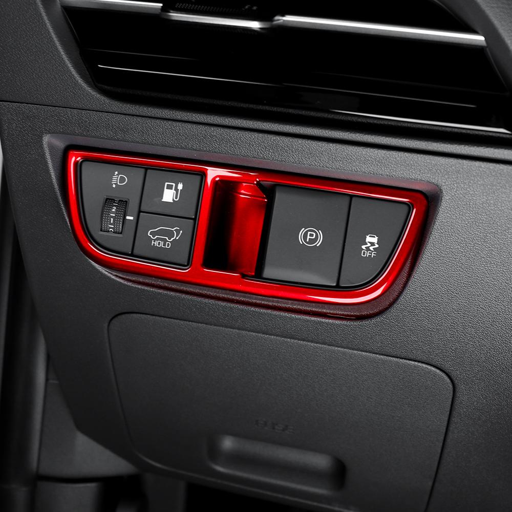 For KIA EV6 -2026 Left-hand Drive Car Interior Black Central Console Gear Shift Window Button Air Vent Cover Accessories