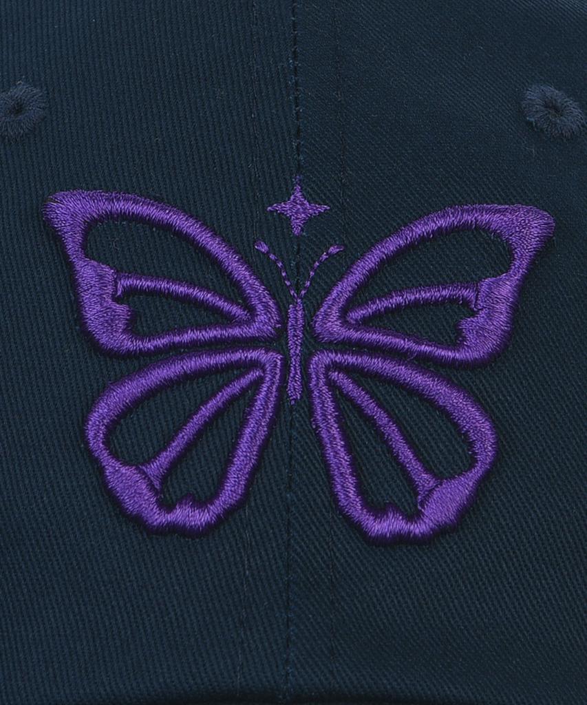 Nigaennikol Vintage Butterfly Blink Ball Cap_Navy Purple
