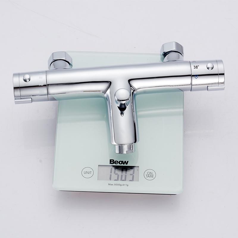 Full Copper Thermostatic Concealed Shower Set with Temperature Control Faucet