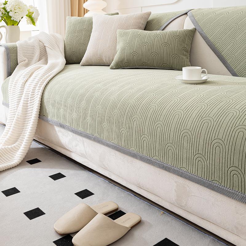 Chenille Sofa Cushion Four Seasons Universal Affordable Luxury Style Backrest Towel Cushion High-End New Sofa Cover Cover Cloth