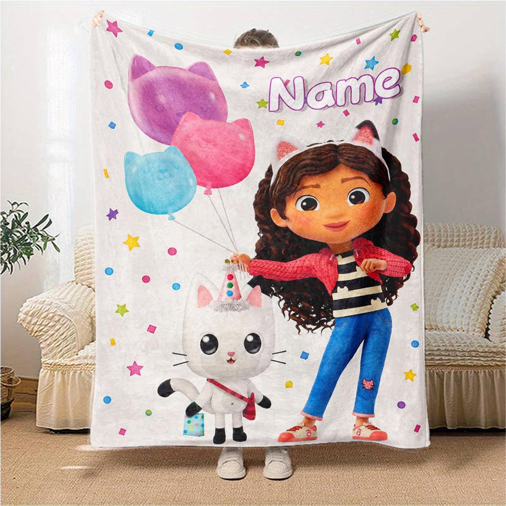 Custom Name Fantasy World Adventure Party Blanket For Couch Bed Plush Cozy Fuzzy Blanket Super Soft Warm Blankets For Fall And Winter 0916233