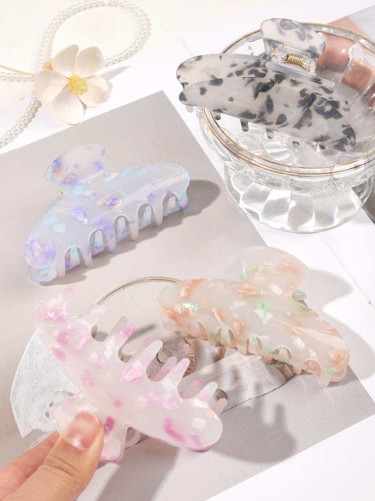 High Colorful Hair Claw Clip for Women Solid Color Korean Hair Barrette for Thick Hair Fashion Hair Accessories Headdress Gift