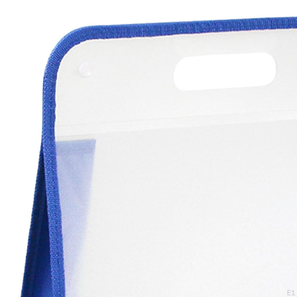 File Bag Art Portfolio Clear Document Holder Waterproof Organizer Portable for School