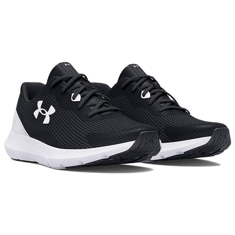 Under Armour Scarpe da ginnastica da uomo Surge 3 Nero Bianco 3024883-001