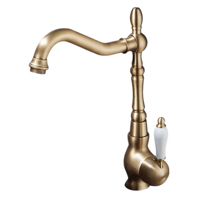 TLXT Antique Gourd Hot & Cold Basin Faucet