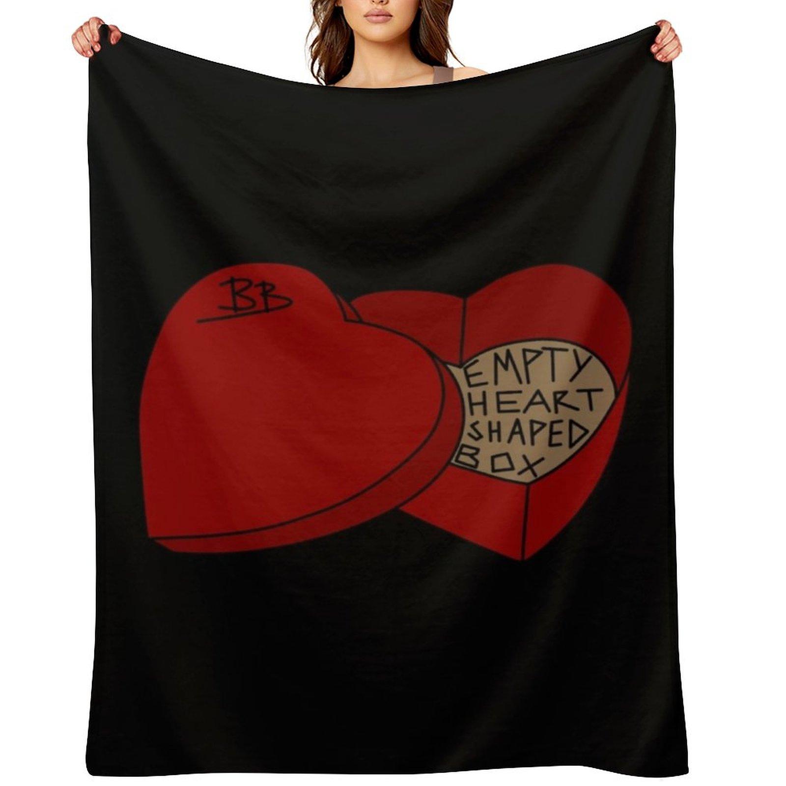 

Empty Heart Shaped Box -Benson Boone (red version) Throw Blanket valentine gift ideas Summer Soft Softest Blankets 30x40in