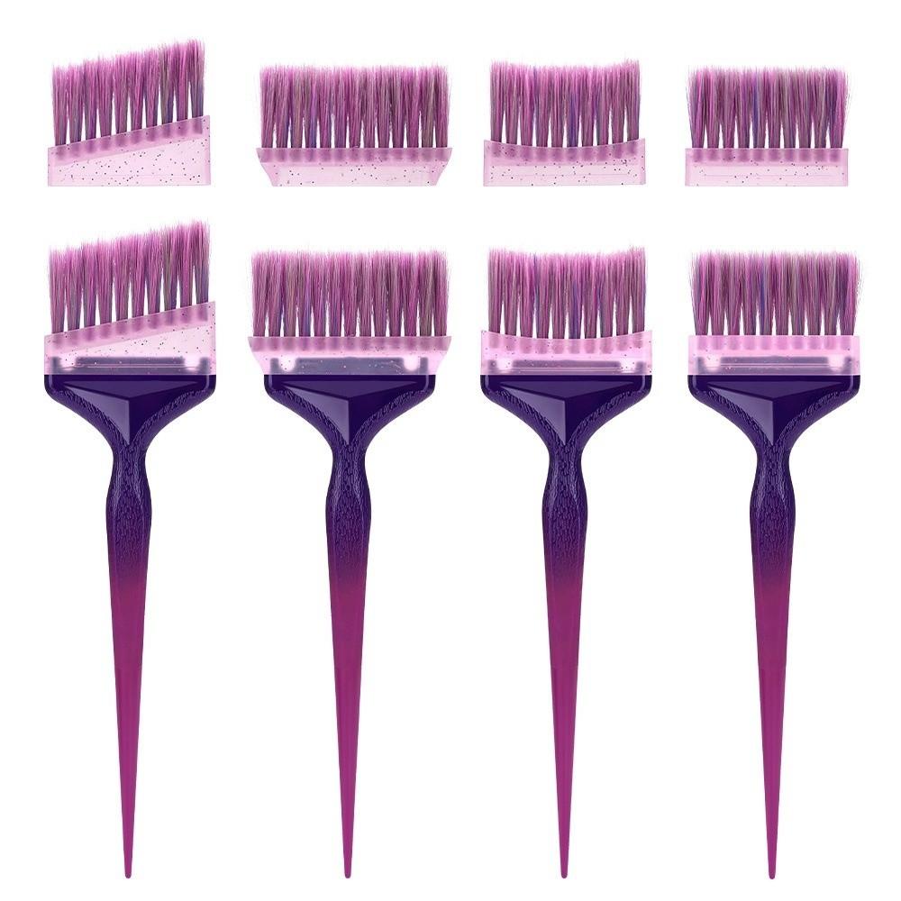 1Set Professional 8pcs Replaceable Brush Head Kit Hairdressing Tinting Coloring Tools  Salon
