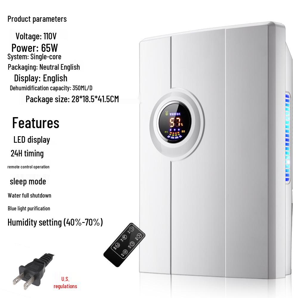 Dezumidificator Silențios de Mare Putere și Eficiență Energetică pentru Casă și Subsol