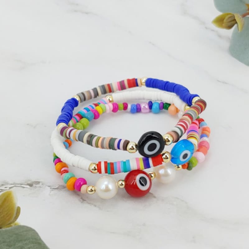 LALA Pearl Bead Bracelet C (Set of 3)