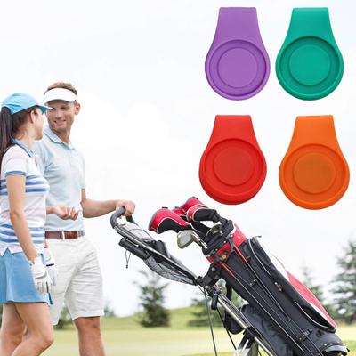 Clip per cappello da golf, insapore, magnetica, in silicone, magnete premium, marcatore per pallina da golf per posizione