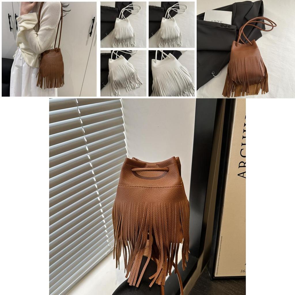 Tassel Phone Bag With Magnetic Closure For Daily Casual Wear