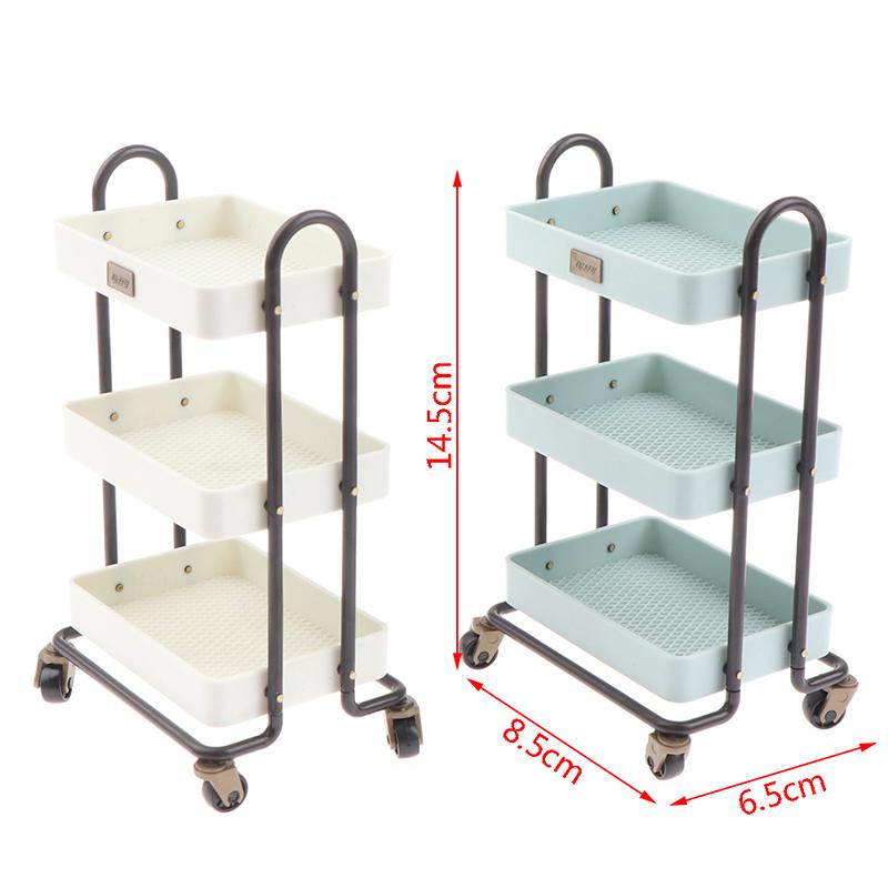 Doll House Home Furnishings Mini Kitchen Rack Movable Electrical Rack