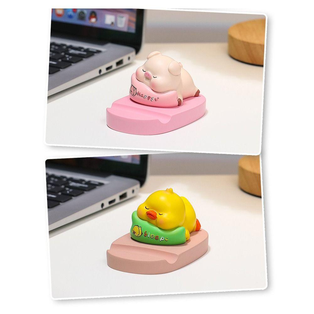 Support Animal Phone Holder Figurine Model Phone Bracket Doll Mobile Phone Stand Desk Decoration