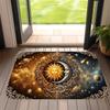 Mythical Sun  Moon God Welcome Doormat - Comfortable Non-Slip Floor Rug for Kitchen, Home, Office  Laundry Room Decor