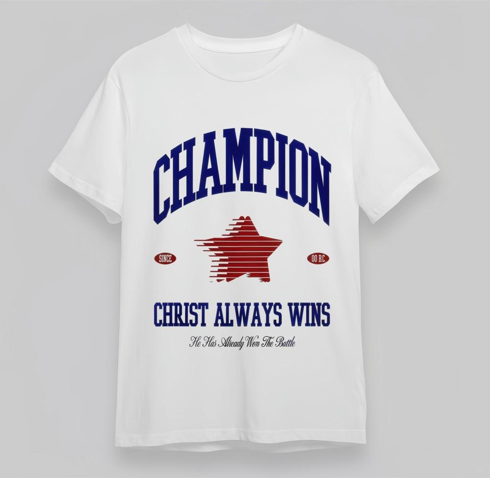 

Women s Plus Size T-shirt With Red Star Victory Motif Graphic White Cotton Tops M