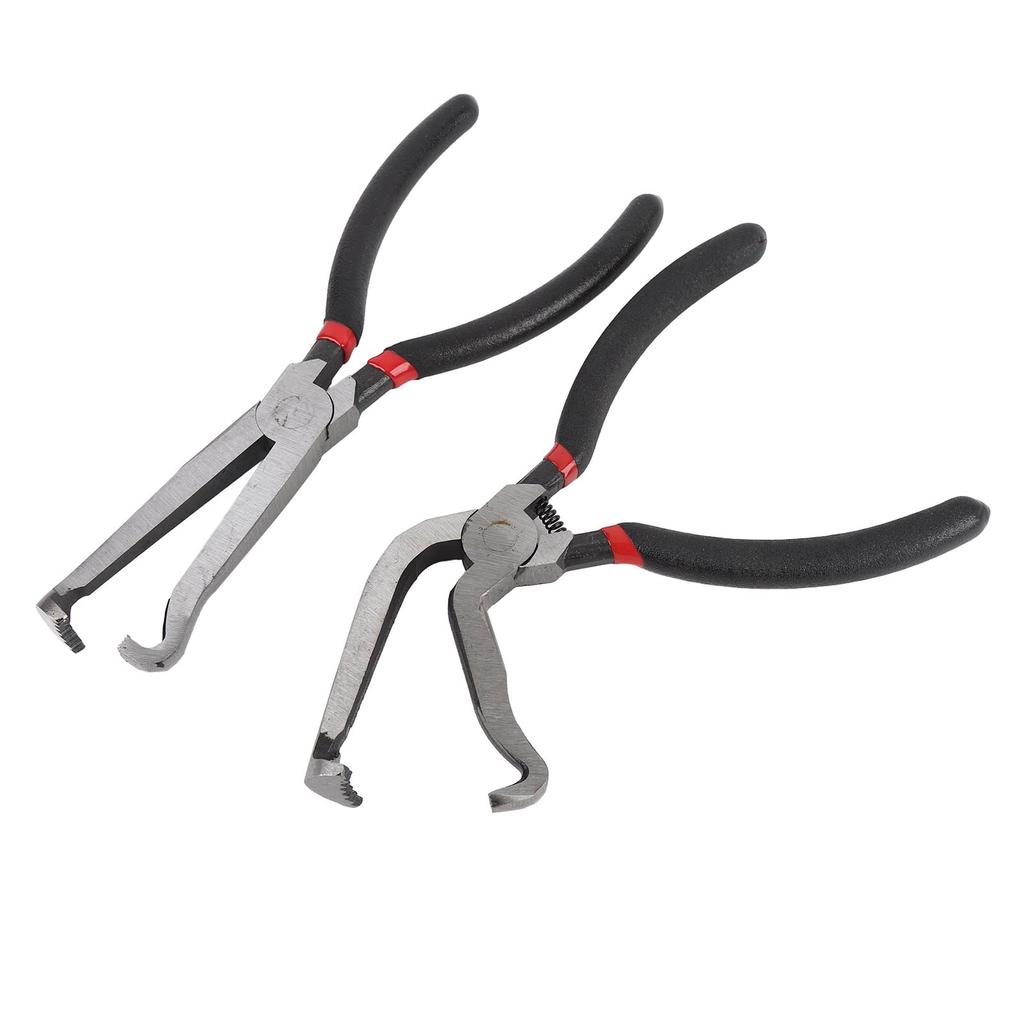 Set 2 Bucăți Clești De Deconectare Electrică Instrument Linie Conectori Auto 1 Drept și 1 Curvat la 60 de grade