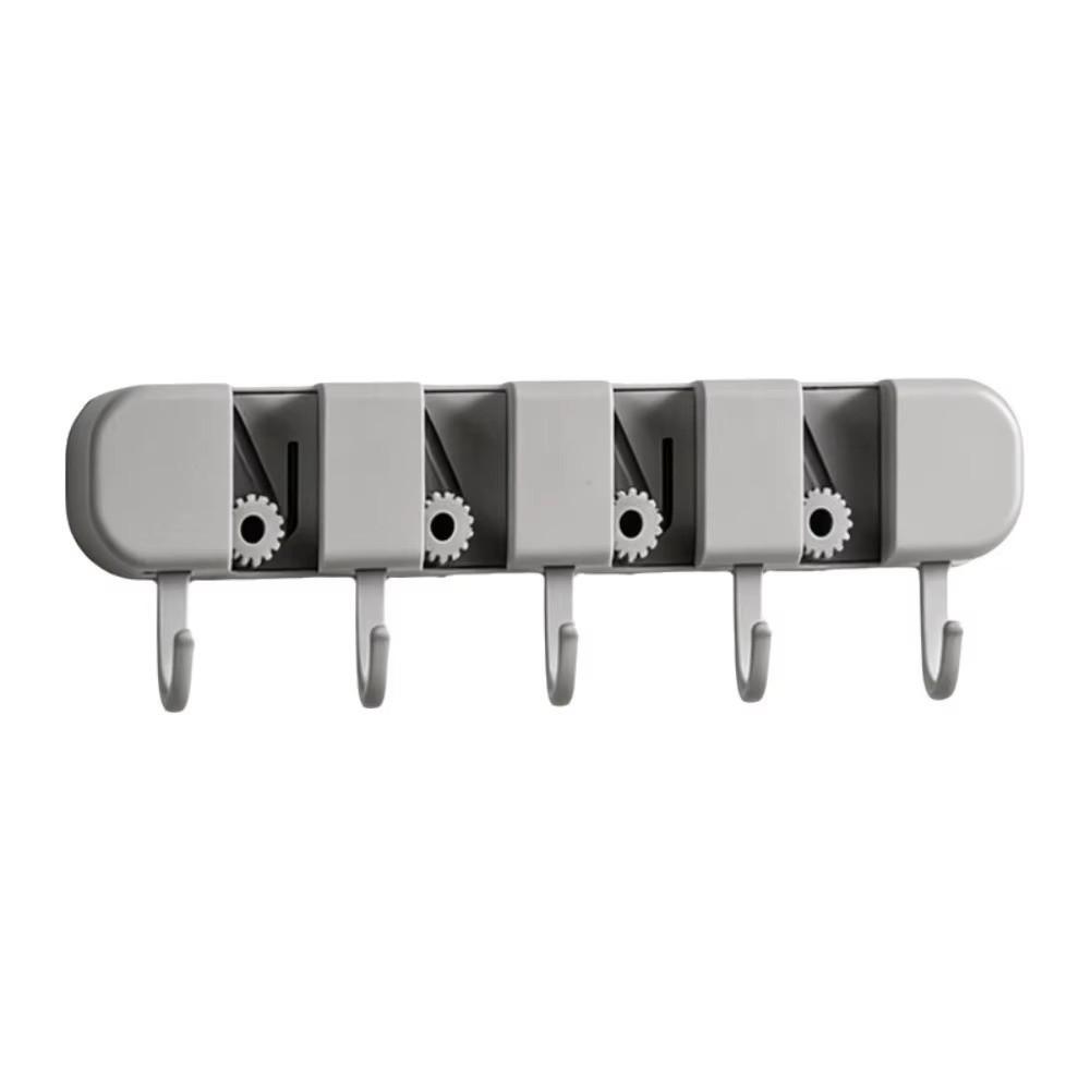 5 Hook Mop Clip Wall Mounted Broom Mop Holder Durable Broom Organizer Clip Bathroom