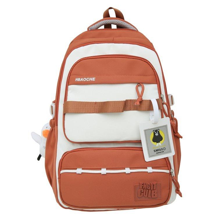 Schoolbag new Mori simple junior high school high school students high value ins large capacity lightweight burden reduction versatile dirt-resistant