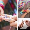 2Pcs Eye Needle Design Lucet Fork Kit Fork Type Structure Braided Craft Tools  For Bracelet Making
