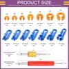 16Pieces Car High Strength Plastic Removal Tool Disassembly Set for Easy Disconnection of Fuels Heater and Cooling Lines