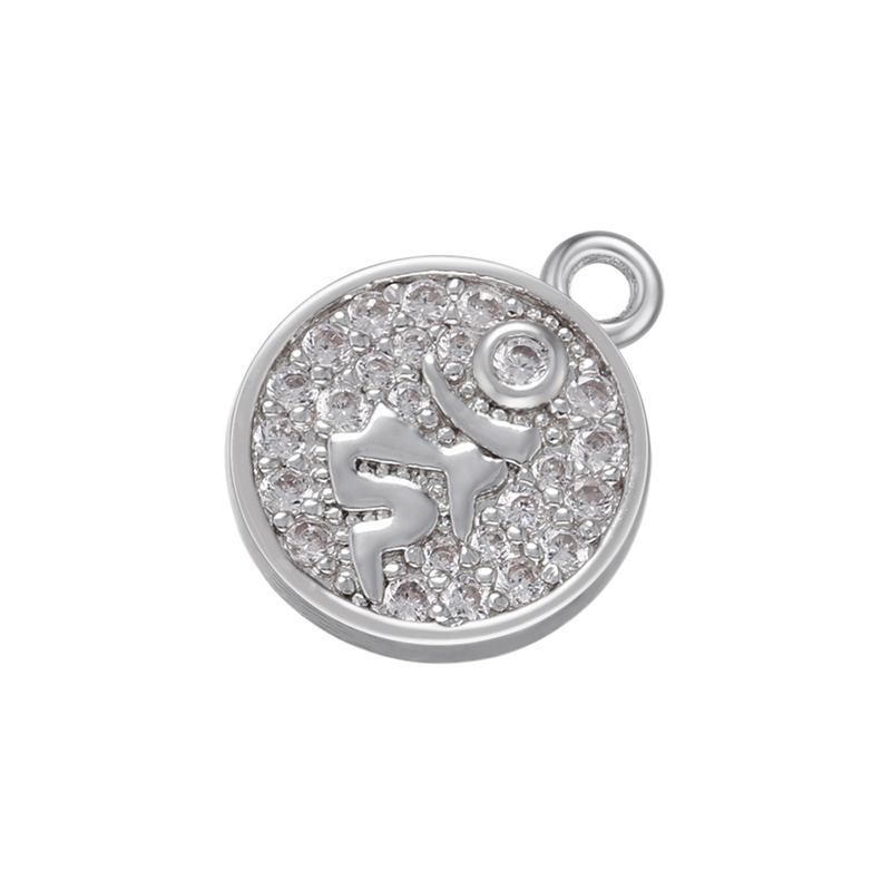 2pcs/lot, Gold Heart Crystal Pendant Star Charms for Handmade Earrings Necklace Jewelry Accessories VD1181