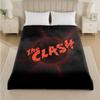 The Clash Print Flannel Blanket Cozy Lightweight Plush Throw Blanket For Bed Sofa Household Use