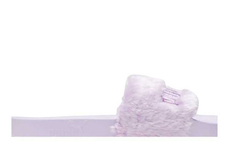 Klapki damskie Puma Fur Slide Rihanna Fenty Orchid Bloom (Kobiety) Kwiat storczyka/Srebrny Puma