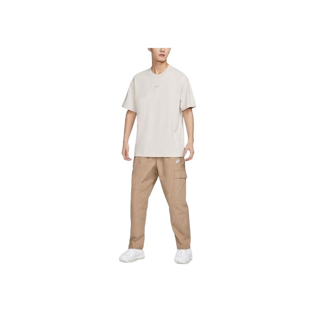 Nike Sportswear Premium Essentials Loose Comfortable Round-Neck Short-Sleeve T-Shirt With Dropped Shoulders Men Tops White DO7393-104