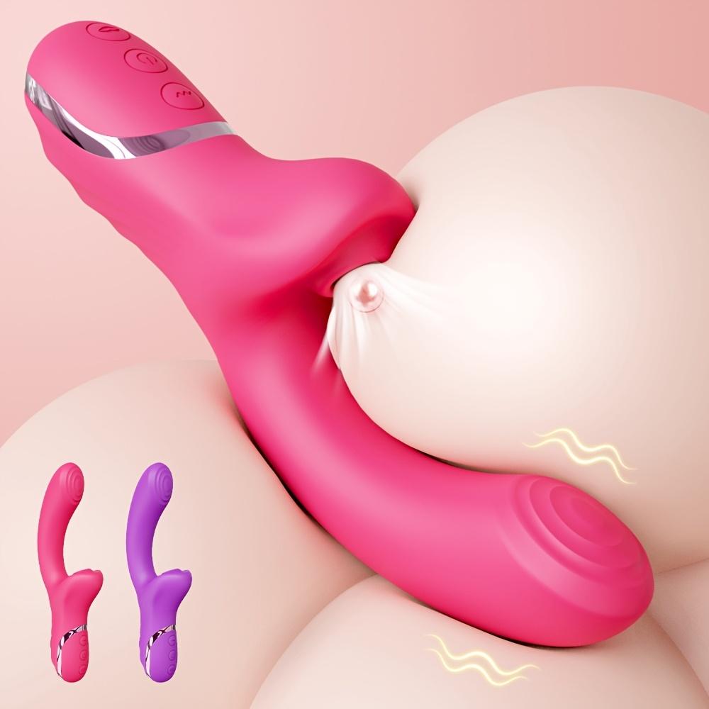 10 Vibration Licking Sucking Vibrator Dildo G-Spot Clitoris Stimulator Sex Toys 18