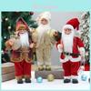 Christmas Santa Figurine Standing Holiday Decor For Home Windows