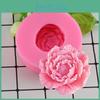 Silicone Shape Molds Peony 3d Flowers Handmade Soap Candle Mold Cake Baking Wedding Decorating Tools