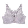 Women Floral Lace Comfort Rose Bra Seamless Front Closure No Underwire Bra Plus Size