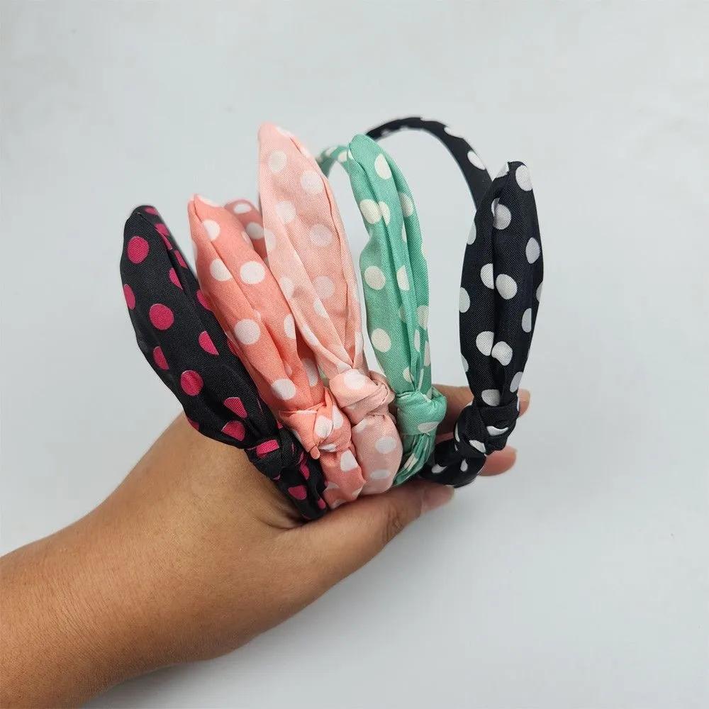 Polka Dot Women's Ribbon Headband