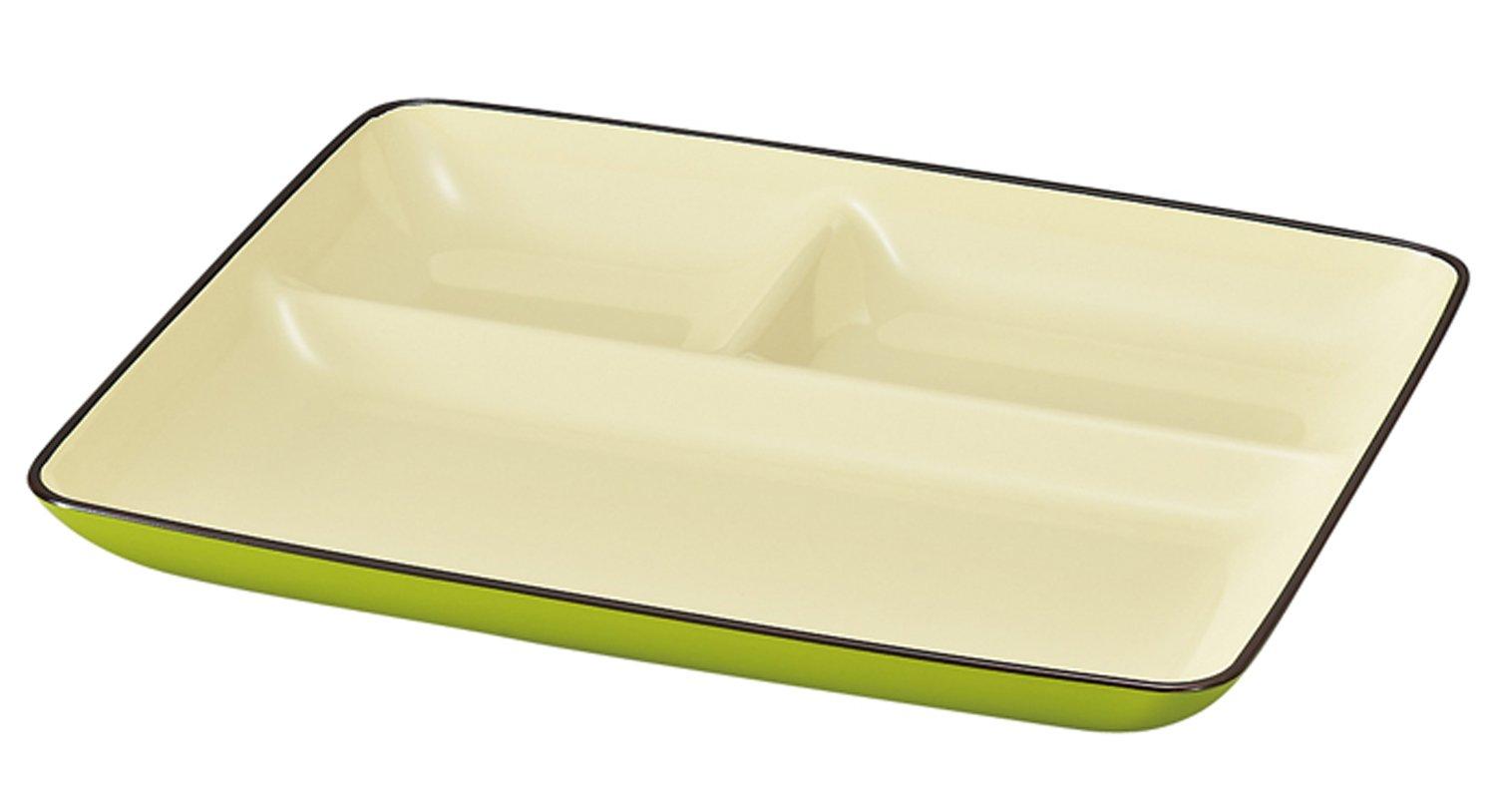 

Yamanaka Lacquer Nature Meal Plate, Green, M16194-6