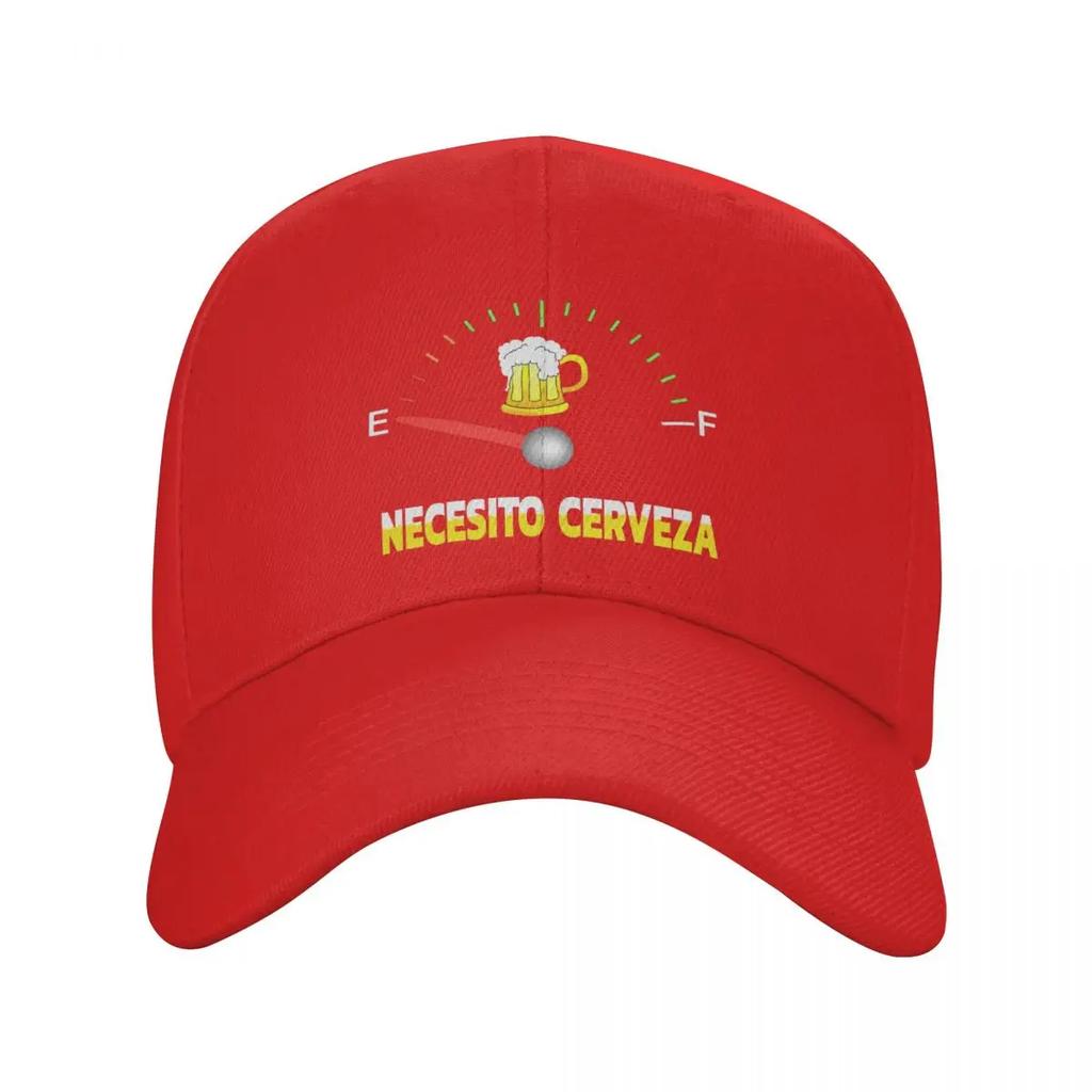 Personalized Necesito Cerveza I Need Beer Baseball Cap Women Unisex Adjustable Dad Hat Streetwear Snapback Caps