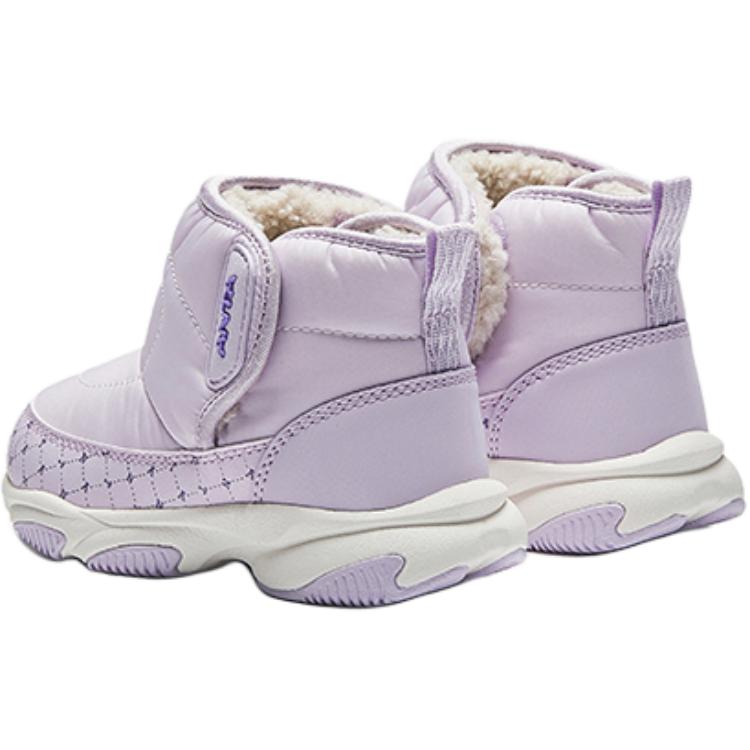 Anta Fashion Non-Slip Warm Childrens Boots Baby Boots Purple A22440057-2